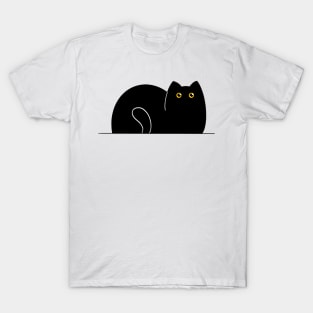 A Black Cat (without a mouth) T-Shirt